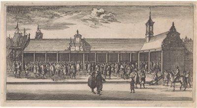 Vista de la Bolsa de Valores de Rotterdam Postal (título de la serie) de Joost van Geel