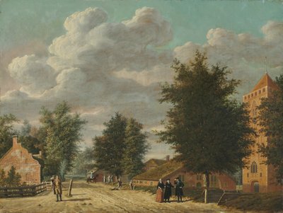 Vista del Pueblo de Eemnes, 1778 de Jordanus Hoorn
