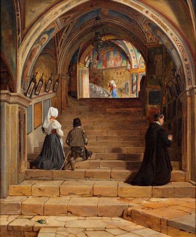 La Scala Santa del Monasterio de San Benedetto, cerca de Subiaco de Jorgen Roed