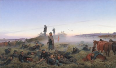 La mañana después de la batalla de Isted 25 de julio de 1850 de Jorgen Valentin Sonne