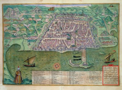 Mapa de Argel, de 