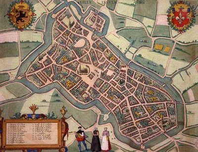 Mapa de Lille, de 