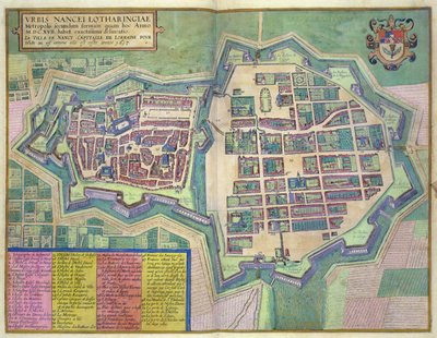 Mapa de Nancy, de 