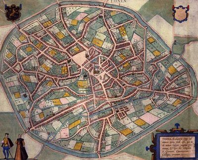 Mapa de Tienen, de 