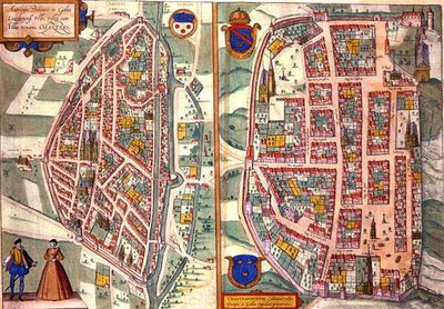 Mapas de Chartres y Dunois, de 
