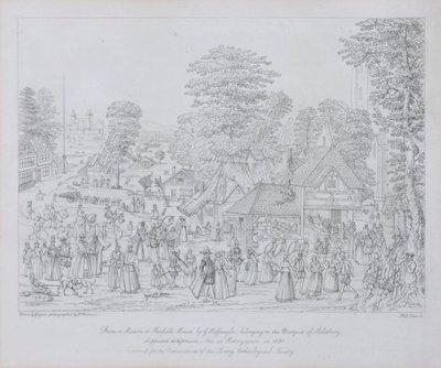 Fiesta en Horseydown, c.1590 de Joris Hoefnagel