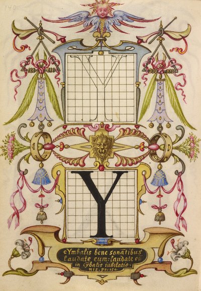 Húngaro - Guía para construir la letra Y - Google Art Project de Joris Hoefnagel