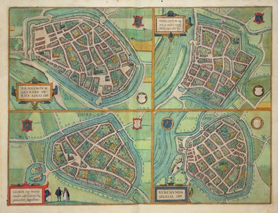 Mapa de Arnhem, Velmo, Gelre y Ruerm, de 