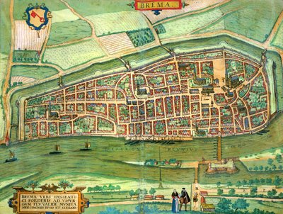 Mapa de Bremen, de 
