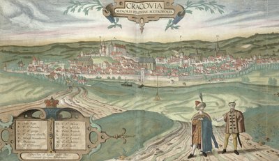 Mapa de Cracovia, de 