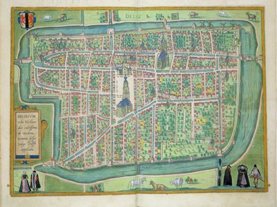 Mapa de Delft, de 