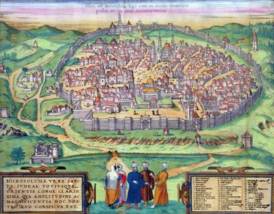 Mapa de Jerusalén, de 