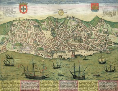 Mapa de Lisboa, de 