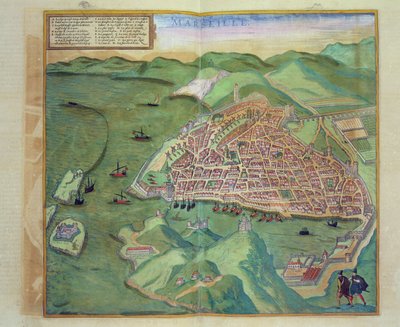 Mapa de Marsella, de 