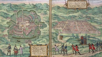 Mapa de México y Cuzco, de 