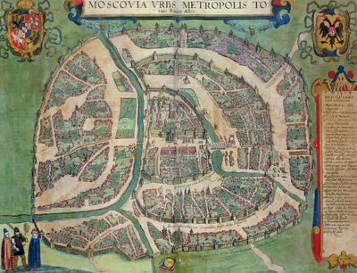 Mapa de Moscú, de 