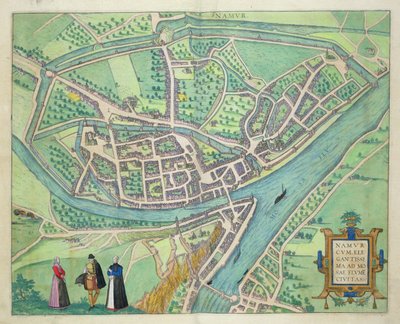Mapa de Namur, de 