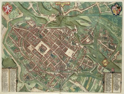 Mapa de WRATISLAVA Bresslaw, de 