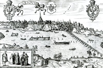 Mapa de Varsovia, de 