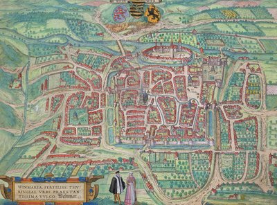 Mapa de Weimar, de 