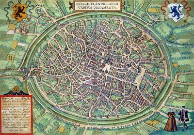 Plano de la Ciudad de Brujas, de 