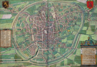 Plano de la ciudad de Bruselas, de 