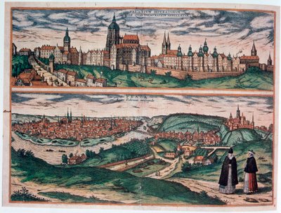 Vista de Praga, c1572 de Joris Hoefnagel