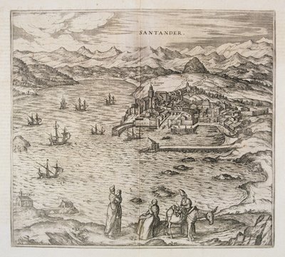 Vista de Santander de Joris Hoefnagel