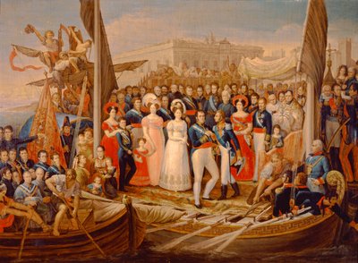 Desembarco de Fernando VII en el Puerto de Santa María, siglo XIX de José Aparicio