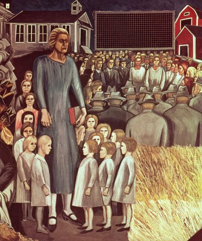 Angloamérica, de la Epopeya de la Civilización Americana de José Clemente Orozco