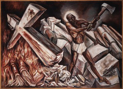 Cristo destruye su cruz, 1943 de José Clemente Orozco