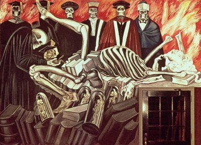 Dioses del mundo moderno, de La epopeya de la civilización americana de José Clemente Orozco