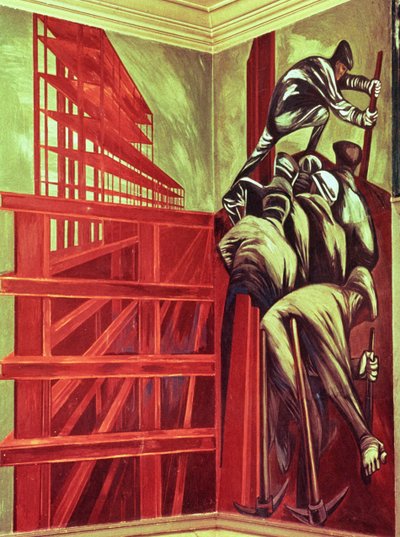 El hombre industrial moderno, de La epopeya de la civilización americana de José Clemente Orozco