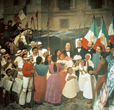 La llegada de Benito Juárez, 25 de julio de José Clemente Orozco