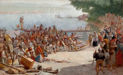 Estudio para la Partida de la Monzón de José Ferraz de Almeida Júnior