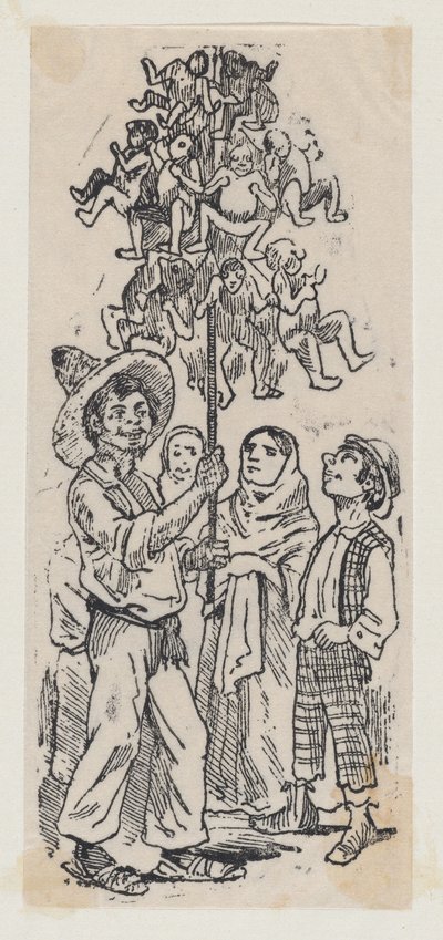 Un vendedor de juguetes, ca. 1880-1910 de José Guadalupe Posada