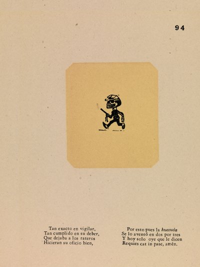Calavera para el policía de José Guadalupe Posada