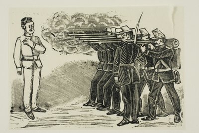 Ejecución por pelotón de fusilamiento de José Guadalupe Posada