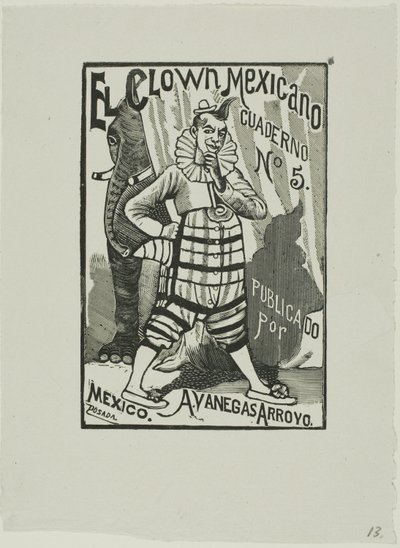 Payaso mexicano, no. 5 de José Guadalupe Posada
