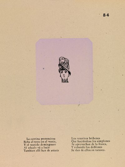 Coqueta pretenciosa de José Guadalupe Posada