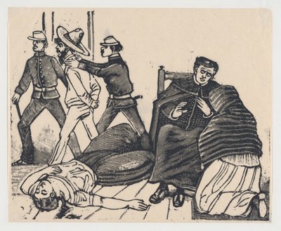 El doble asesinato en Puente de los Gallos, ca. 1905-1910 de José Guadalupe Posada