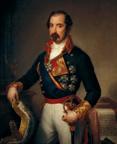 Retrato de Manuel Gutiérrez de la Concha e Irigoyen (1808-1874), Marqués del Duero de José Gutiérrez de la Vega