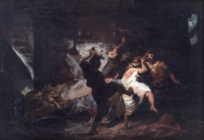 Escena extraída de Don Quijote de Cervantes de José Jiménez Aranda