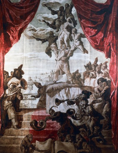 Decoración del salón de baile del Hotel Wandel de París, siglo XX (fresco) de José María Sert