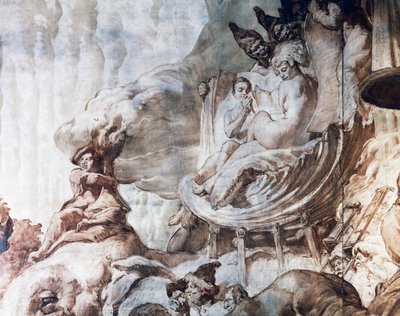 Decoración del salón de baile del Hotel Wandel de París, siglo XX (fresco) de José María Sert
