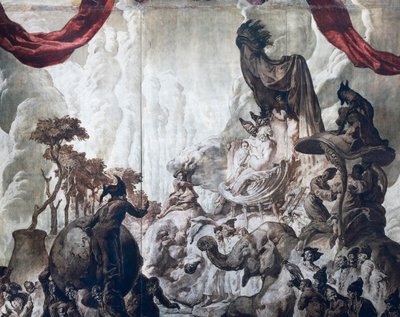 Decoración del salón de baile del Hotel Wandel de París, siglo XX (fresco) de José María Sert