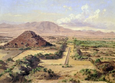 La Pirámide del Sol en Teotihuacán, México de José María Velasco