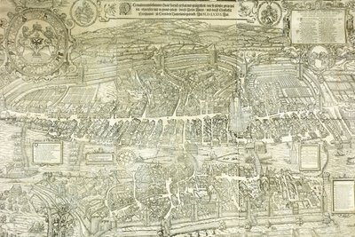Plano de vista de Zúrich, 1576 de Jos Murer