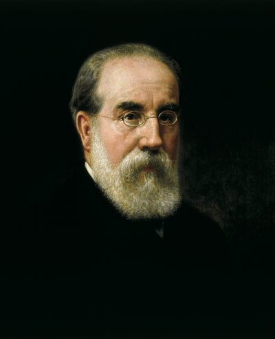 Retrato de Francisco Pi i Margall (1824-1901) Estadista y escritor español (1824-1901) de José Sánchez Pescador