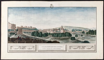 Vista de la Alhambra en Granada de José de Hermosilla